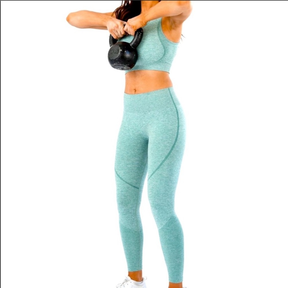 Acta Seamless Leggings Green Medium